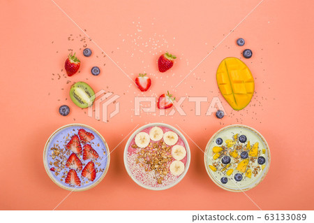 Vegetarian healthy food made from multi-colored Vegetarian healthy food made from multi-colored 63133089