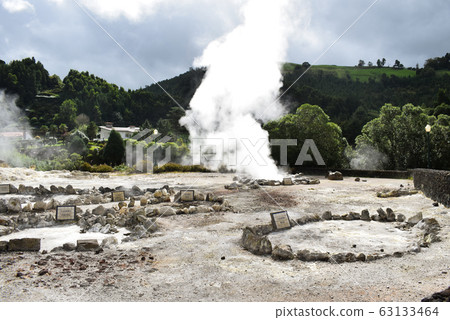 Furnas do Enxofre, geysers in Portugal 63133464
