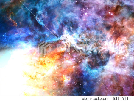 A colourful star forming region in deep space A colourful star forming region in deep space 63135113