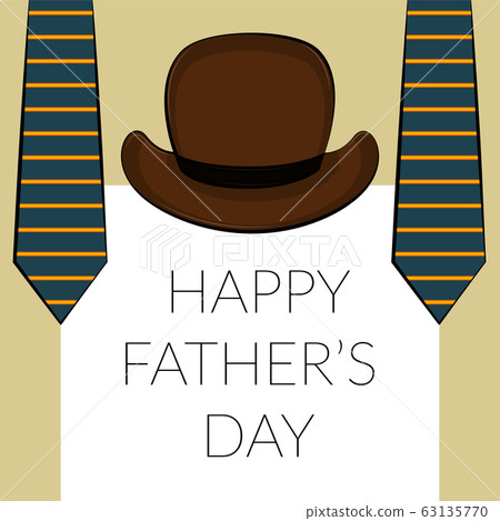 Happy fathers day card Happy fathers day card 63135770