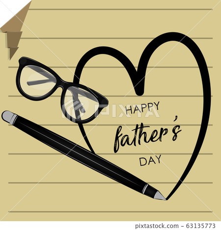 Happy fathers day card Happy fathers day card 63135773