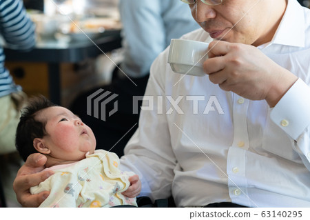 Baby and father Baby and father 63140295