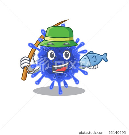A Picture of funny Fishing bacteria coronavirus design A Picture of funny Fishing bacteria coronavirus design 63140693