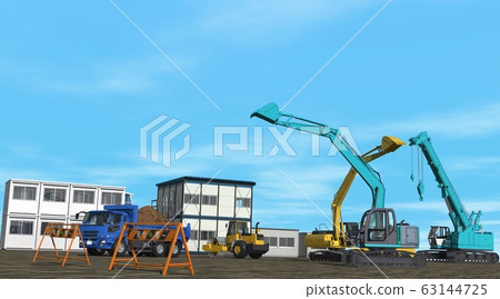 Construction site landscape Construction site landscape 63144725