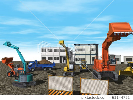 Construction site landscape 63144731