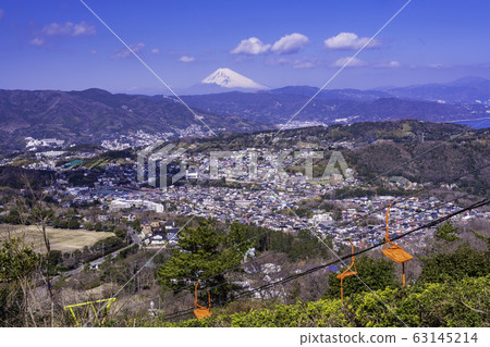 （靜岡）從東伊豆和小室山纜車上看到的富士山 63145214