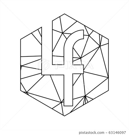 LF geometric triangle block chain font LF geometric triangle block chain font 63146097