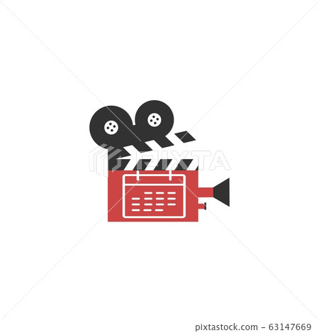 studio camera film maker illustration for logo and studio camera film maker illustration for logo and 63147669