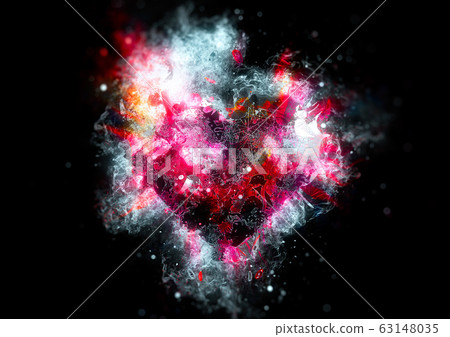 Cool abstract heart 63148035