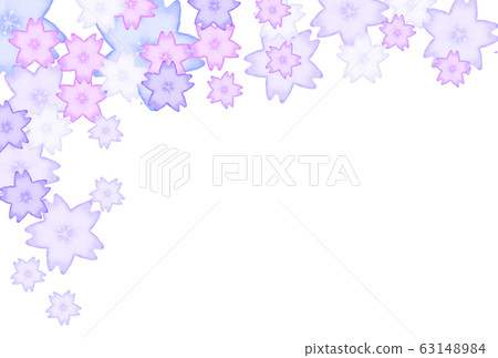 Cherry blossom background (dark purple) 63148984