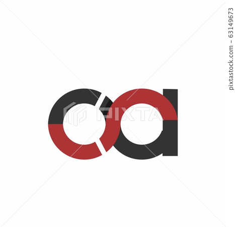 oa initials circle geometric company logo and 63149673