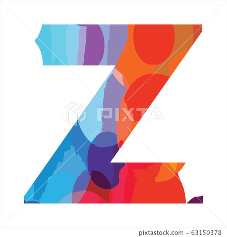 Z colorful initial logo for enjoy, modern, funny, 63150378