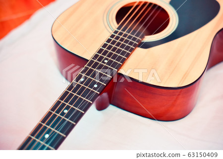 Acoustic guitar / Close up of guitar musical Acoustic guitar / Close up of guitar musical 63150409