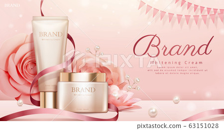 Romantic cosmetic products ads Romantic cosmetic products ads 63151028
