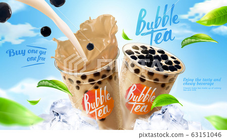 Bubble milk tea ads 63151046
