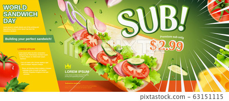 Fresh submarine sandwich ads 63151115