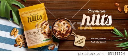 Premium nuts banner ads 63151124