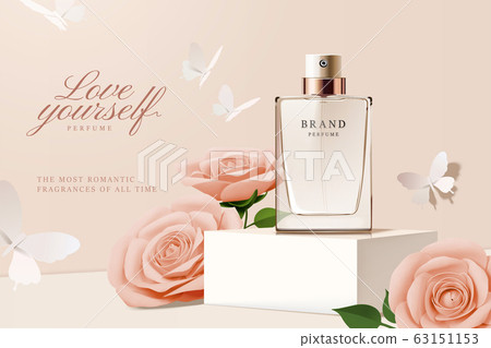 Paper flower perfume hot sale