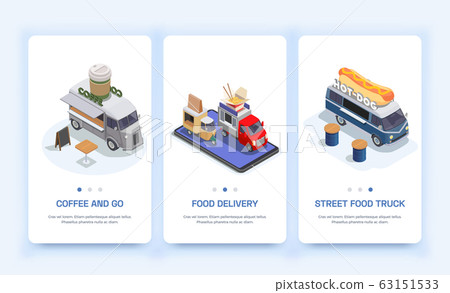 Food Delivery Trucks Banners Food Delivery Trucks Banners 63151533
