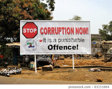 Eradication of corruption campaign in Sierra Leone 63151664