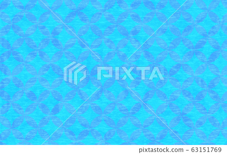 Background material: light blue Japanese paper and Japanese pattern 63151769