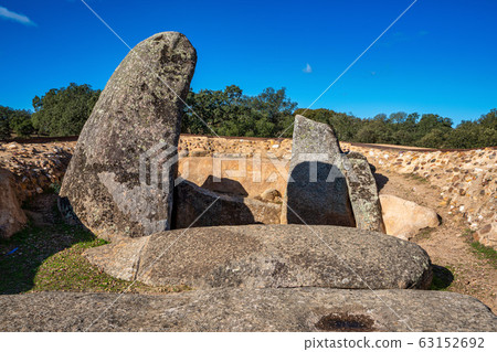Dolmen of Lacara, funeral chamber near La Nava de 63152692