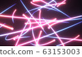 Flying Shining Star Particles with Glowing Neon Energy Stream Lines - Abstract Background Texture 63153003