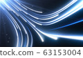 Futuristic Digital Data Stream Light Ray Beams Flow in Cyberspace - Abstract Background Texture 63153004