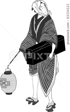 Ukiyo-e Machijin 129 Black and White Ukiyo-e Machijin 129 Black and White 63154121