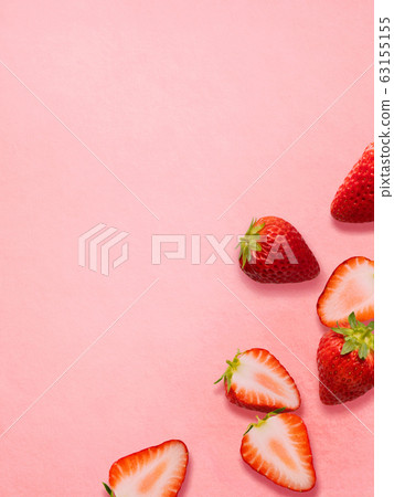背景水果草莓截面 背景水果草莓截面 63155155