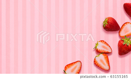 背景水果草莓橫截麵條紋 背景水果草莓橫截麵條紋 63155165