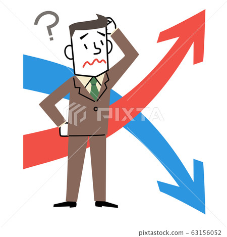 Business man and arrow - Stock Illustration [63156052] - PIXTA