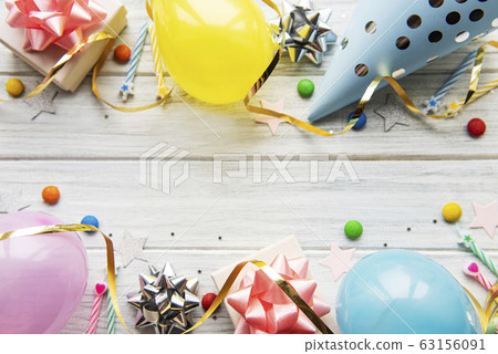 Happy birthday or party background 63156091