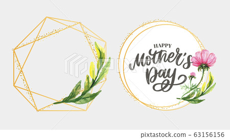 Mother's day. Watercolor spring flowers. Artistic composition. Mother's day. Watercolor spring flowers. Artistic composition. 63156156