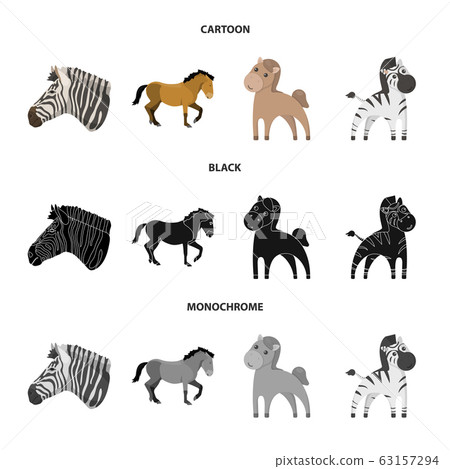 Vector illustration of trot and running logo. Set of trot and clipart stock symbol for web. Vector illustration of trot and running logo. Set of trot and clipart stock symbol for web. 63157294