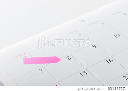 Calendar and sticky notes Calendar and sticky notes 63157757