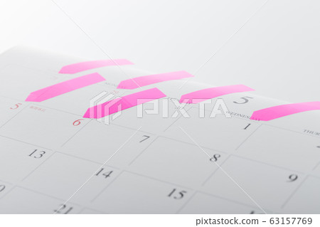 Calendar and sticky notes Calendar and sticky notes 63157769