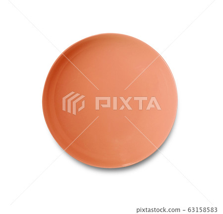 plate isolated on a white background. plate isolated on a white background. 63158583