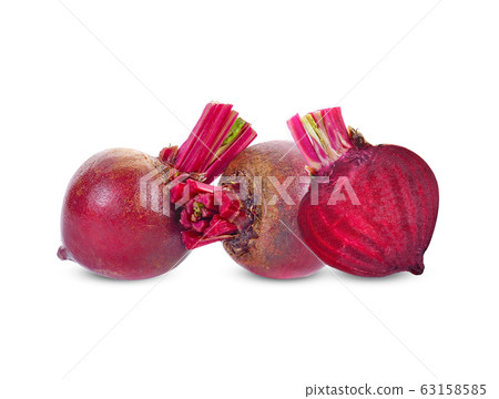 Beetroots isolated on white background Beetroots isolated on white background 63158585