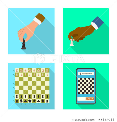 Vector design of checkmate and thin sign. Set of checkmate and target stock symbol for web. Vector design of checkmate and thin sign. Set of checkmate and target stock symbol for web. 63158911