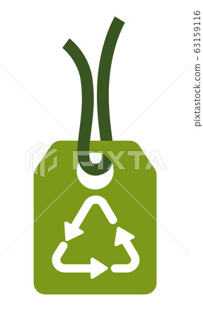 Eco shopping, recyclable material sign isolated icon Eco shopping, recyclable material sign isolated icon 63159116