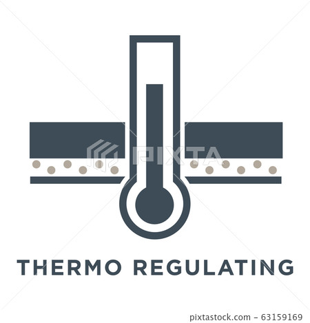 Window or glass properties isolated icon, thermoregulation feature Window or glass properties isolated icon, thermoregulation feature 63159169