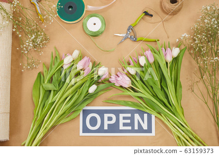 Open Sign in Flower Shop Open Sign in Flower Shop 63159373