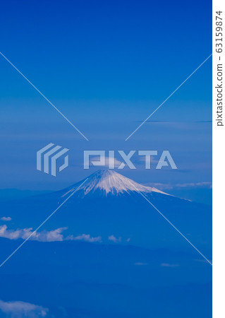 Aerial view, Mt. Fuji and Kasakumo 63159874