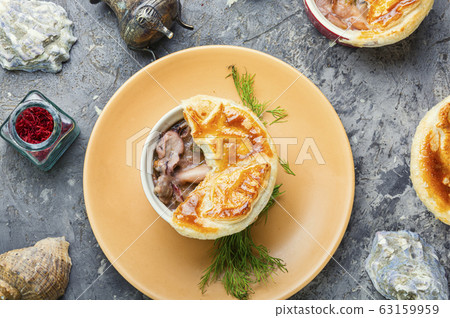 Seafood soup or julienne. Seafood soup or julienne. 63159959