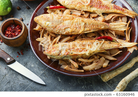Delicious fried fish Delicious fried fish 63160946