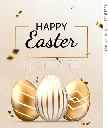Happy Easter lettering background Happy Easter lettering background 63161066