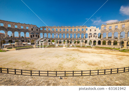 The Roman Arena in Pula, Croatia. 63161942