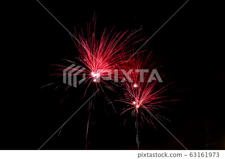 Fireworks on dark background. Fireworks on dark background. 63161973