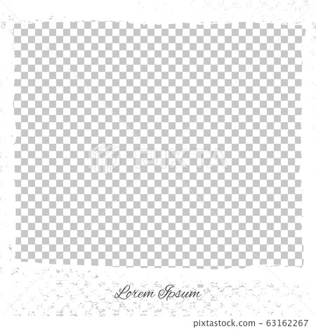 Grunge picture frame. Vector illustration 63162267